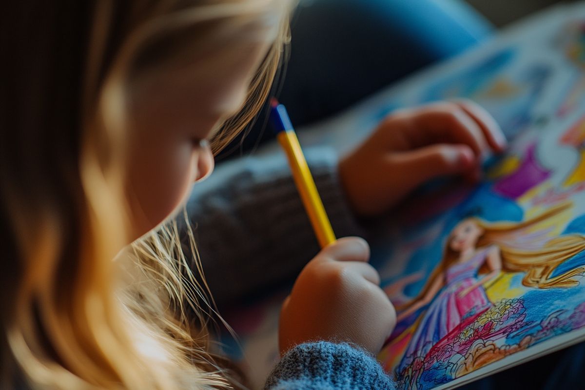 Les Barbies à colorier et à imprimer peuvent aider au développement des compétences