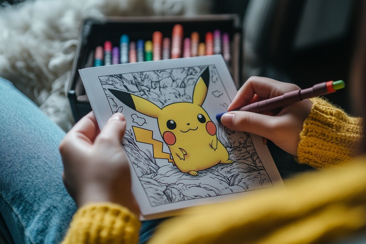 Découvrez le coloriage de Pikachu à imprimer en PDF pour un divertissement éducatif