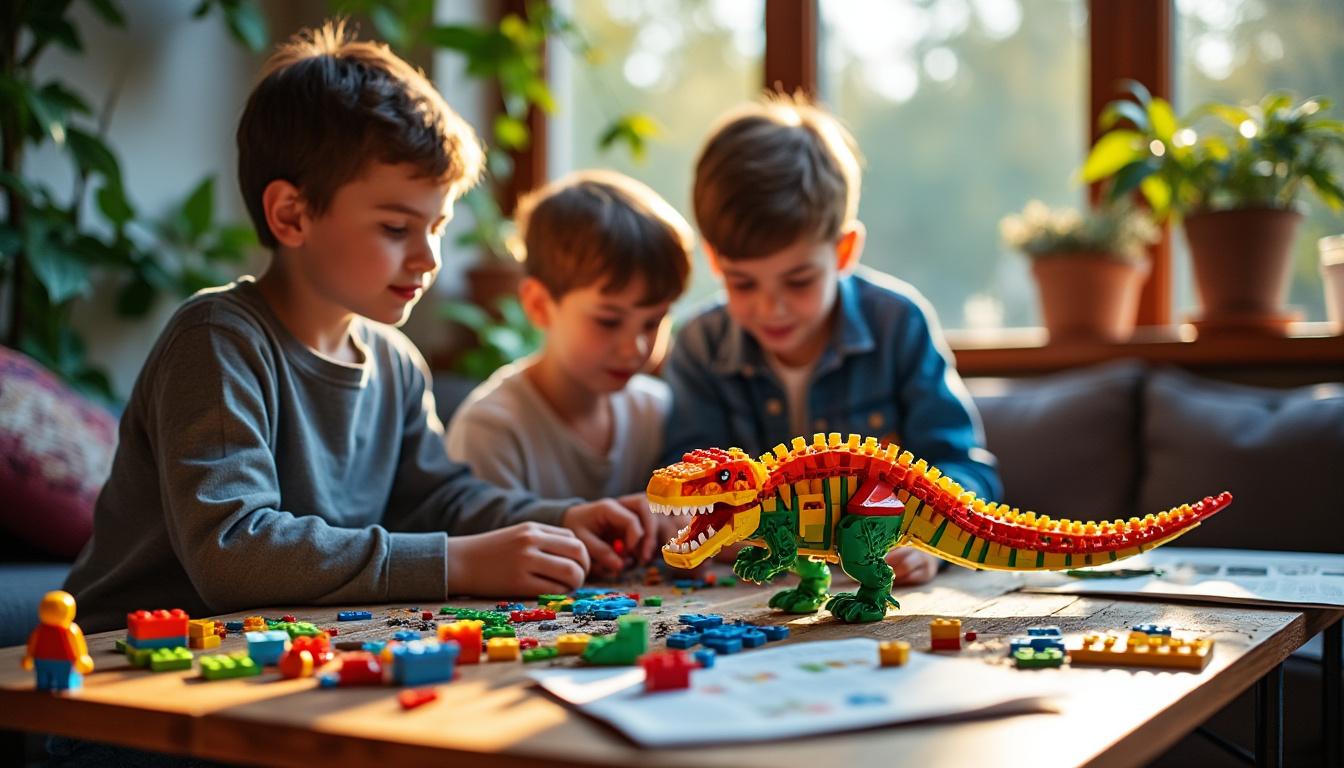 découvrez la notice du lego creator dinosaure, un guide complet pour les jeunes architectes en herbe. apprenez à assembler votre dinosaure préféré avec des instructions faciles à suivre, des conseils créatifs et des astuces pour encourager votre imagination et votre passion pour la construction.