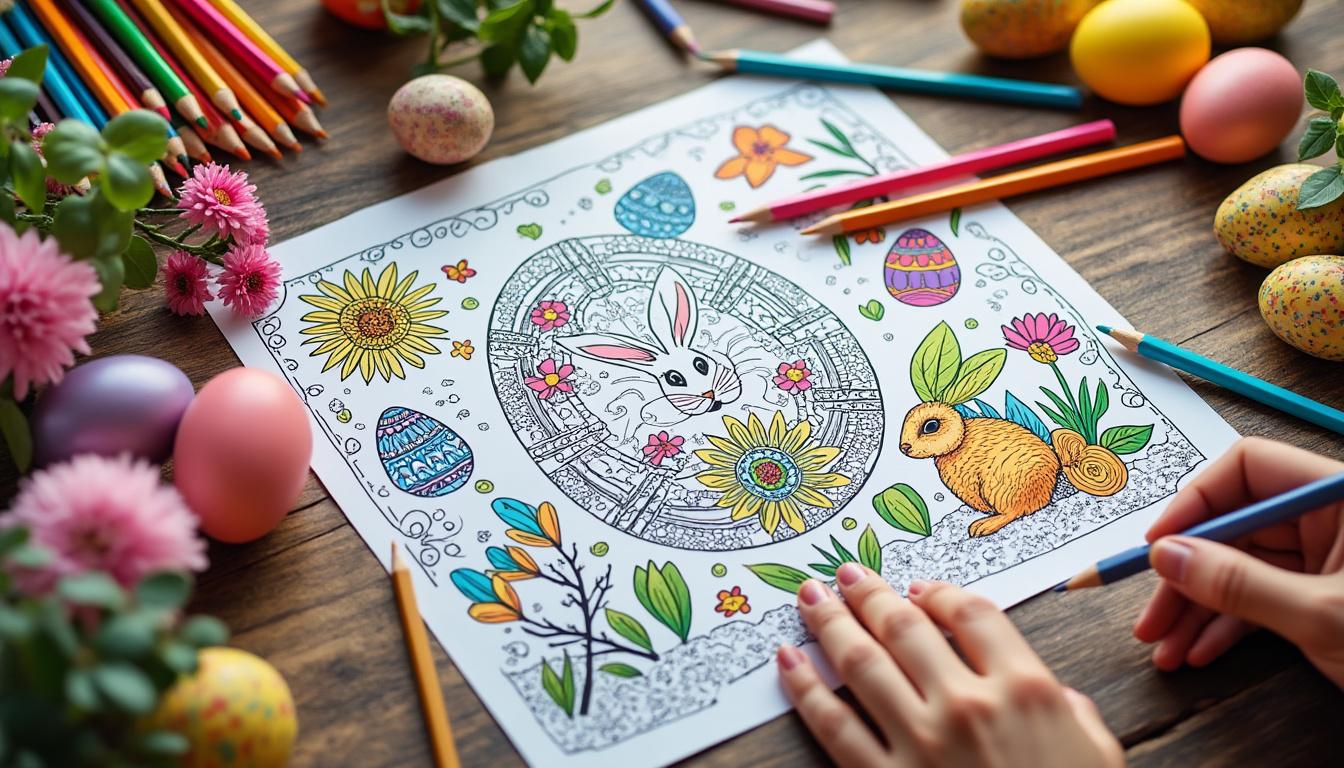 découvrez 10 idées créatives de coloriages de pâques à imprimer en pdf chez vous. parfait pour divertir et occuper les enfants avec des dessins originaux, faciles à télécharger et à colorier en famille !