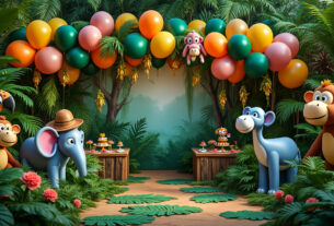 plongez votre enfant dans une aventure inoubliable au cœur de la jungle avec nos idées de décoration, jeux et animations pour créer une ambiance magique lors de son anniversaire.