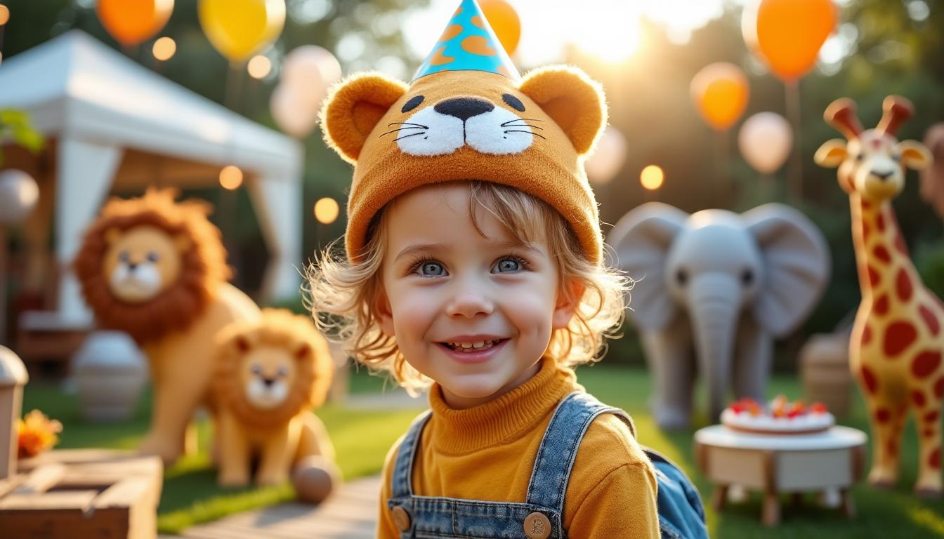 découvrez tous nos conseils pour organiser un anniversaire d’enfant inoubliable sur le thème des animaux : idées de décoration, jeux, gâteau et astuces pour émerveiller les petits invités !
