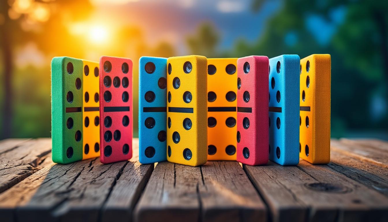 découvrez le domino des nombres, un jeu éducatif et amusant pour stimuler la mémoire et les compétences en mathématiques des enfants tout en s’amusant. parfait pour renforcer le cognitif dès le plus jeune âge !