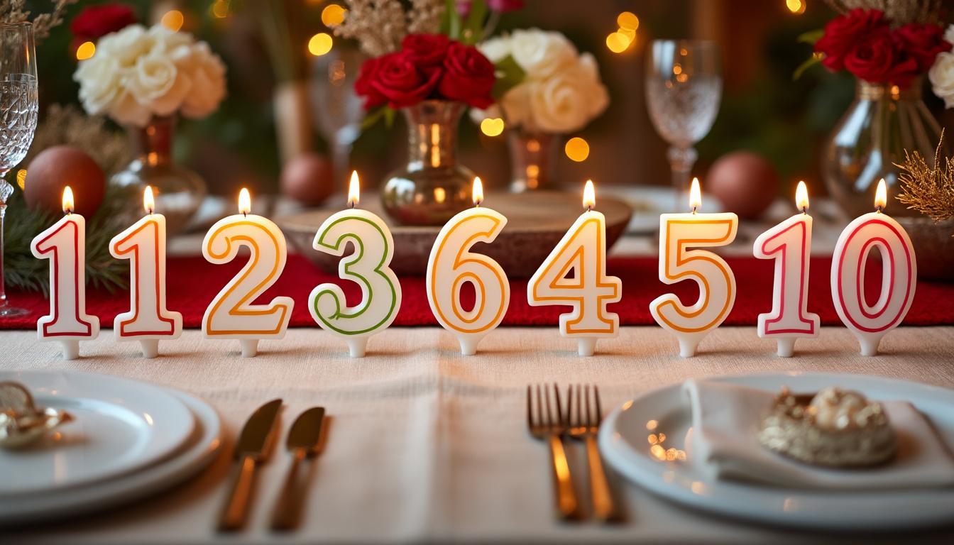 découvrez nos astuces pour utiliser des bougies en forme de chiffre et créer un éclairage festif et chaleureux lors de vos célébrations.