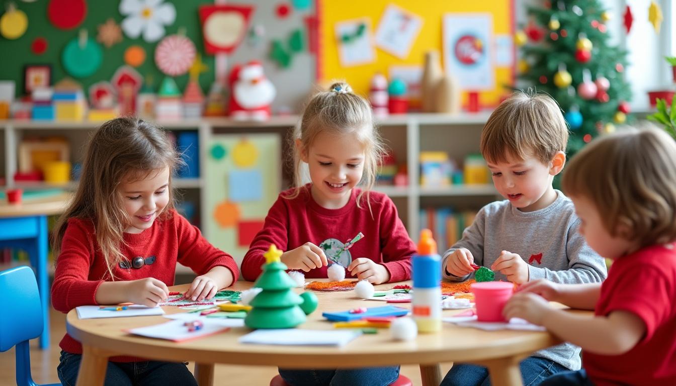 découvrez des idées de bricolage de noël adaptées à la grande section de maternelle pour stimuler la créativité et l'imagination des enfants durant les fêtes.