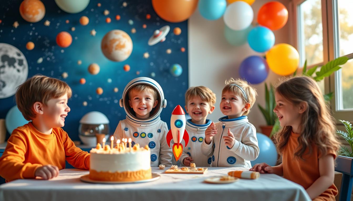 découvrez les tendances actuelles pour organiser un anniversaire d'enfant sur le thème astronaute : idées déco, activités ludiques et conseils pour une fête spatiale inoubliable.