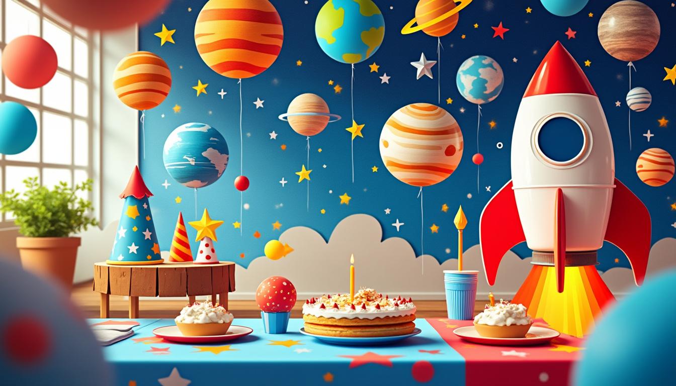 découvrez les tendances actuelles pour organiser un anniversaire d'enfant sur le thème astronaute, avec des idées déco, activités spatiales et gourmandises interstellaires pour une fête mémorable.