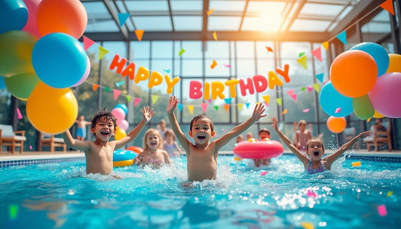 découvrez pourquoi organiser une fête pour enfants dans une piscine couverte est l'option parfaite pour célébrer en toute saison, quelles que soient les conditions météorologiques.
