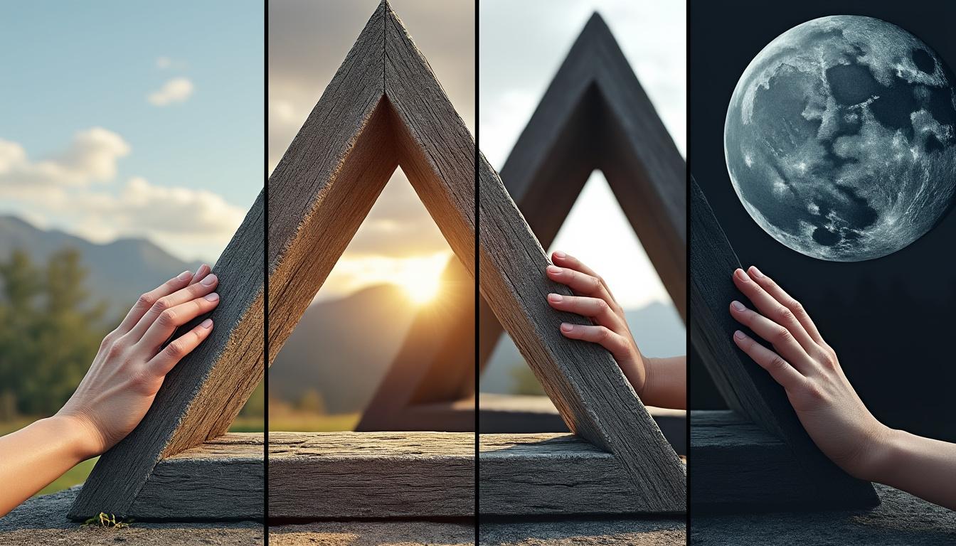 découvrez la dynamique complexe de l'amour à travers la métaphore d'un triangle aux côtés inégaux, révélant l'équilibre et les tensions des relations affectives.