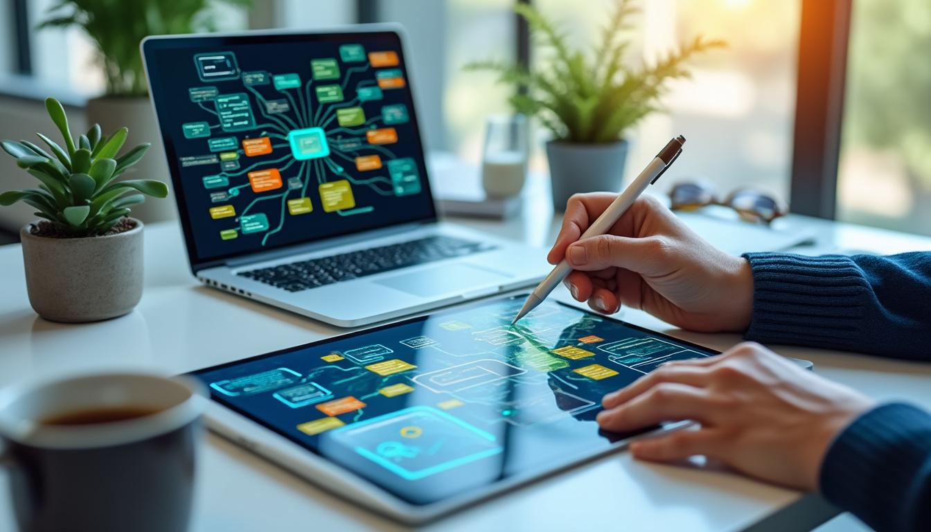 découvrez comment utiliser des outils numériques pour créer une carte mentale efficace dans cette fiche de lecture innovante, alliant créativité et organisation.