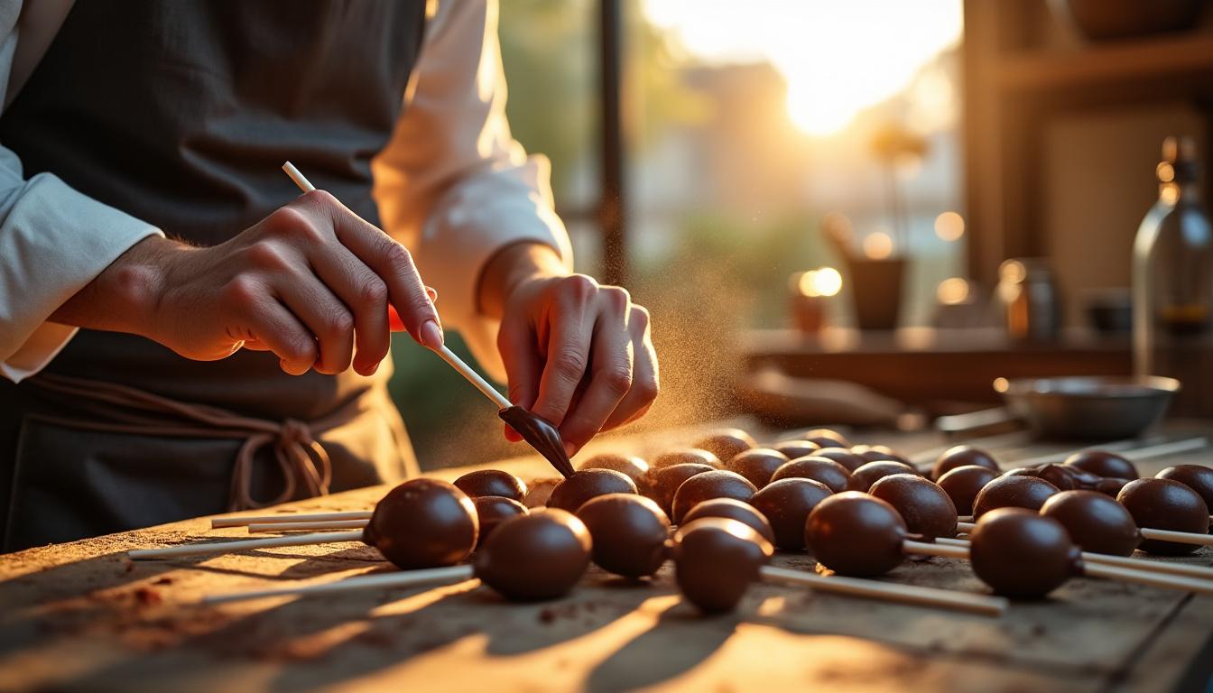 découvrez l'art de la création de sucettes en chocolat avec nos conseils et astuces de professionnels pour réussir ces délicieuses friandises maison.