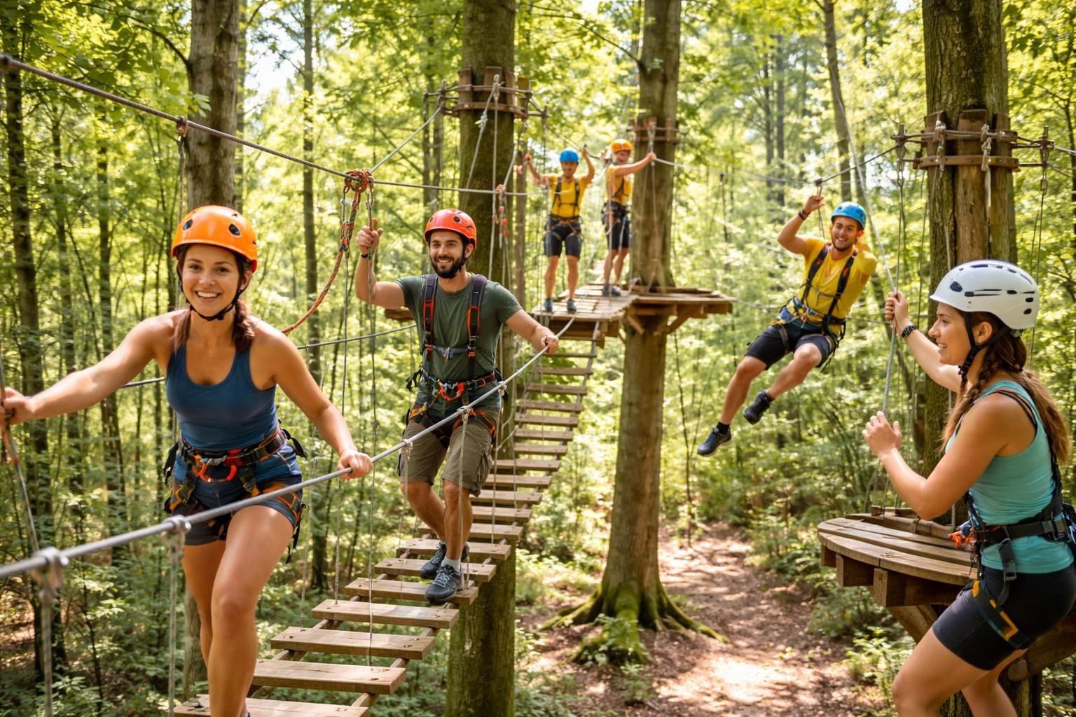 découvrez l'accrobranche à cambrai, une activité idéale pour renforcer l'esprit d'équipe tout en profitant d'une aventure ludique et conviviale en pleine nature.