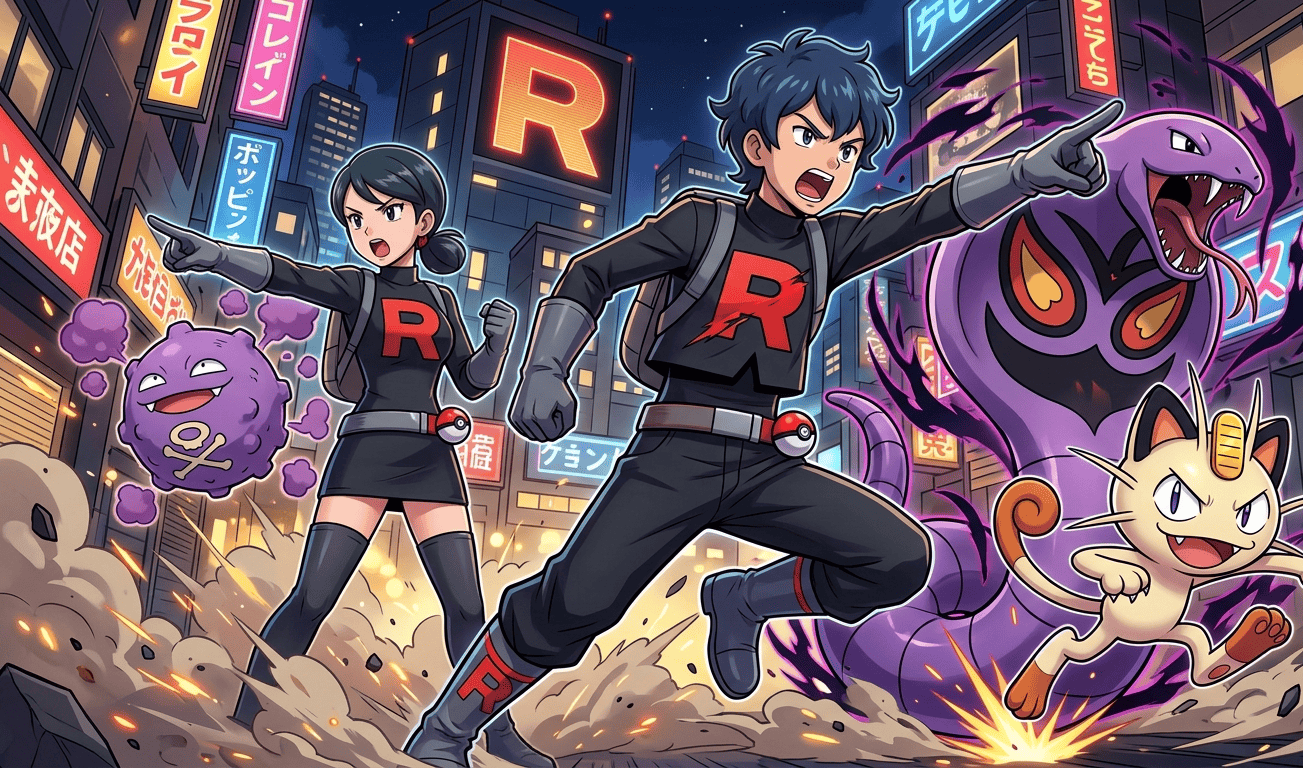 personnage de pokémon en R