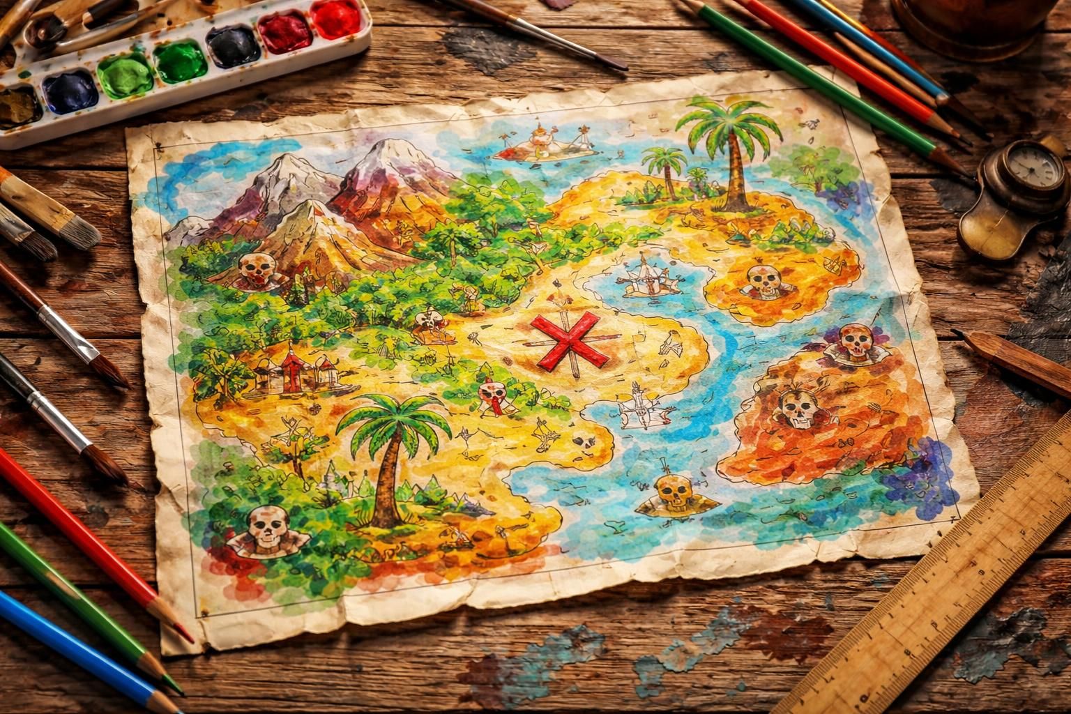 découvrez les erreurs courantes à éviter lors de la création d'un dessin en couleur d'une carte au trésor pour réussir une illustration captivante et précise.