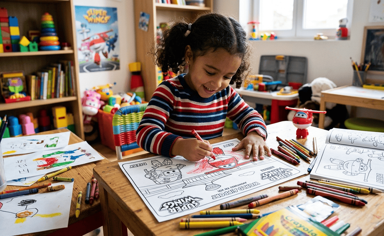 coloriage de Super Wings