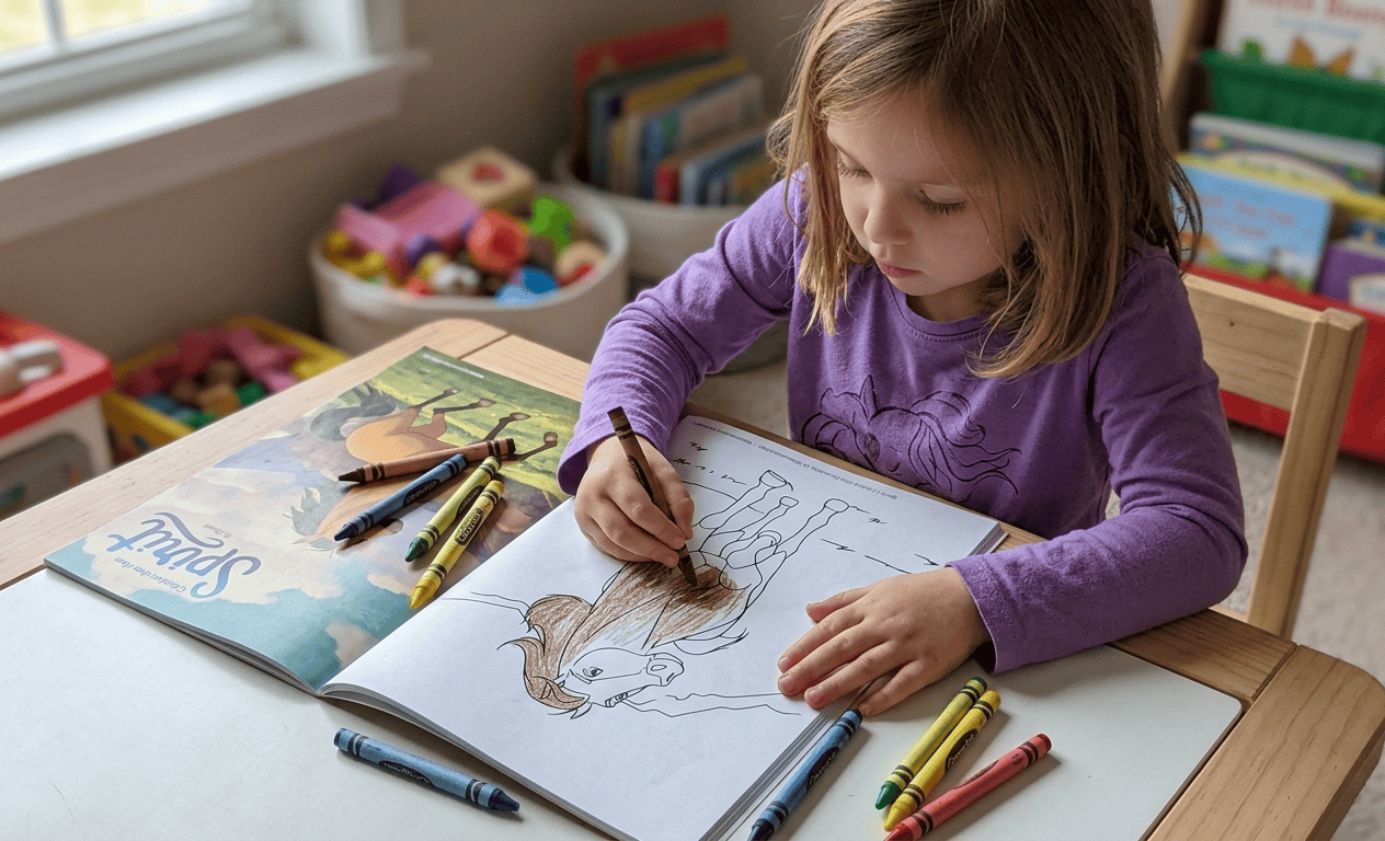 coloriages de Spirit