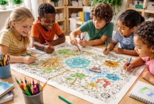 découvrez comment une carte au trésor à colorier stimule la créativité des jeunes en éveillant leur imagination et en favorisant l'expression artistique de manière ludique et éducative.