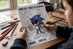 coloriage de Sonic exe