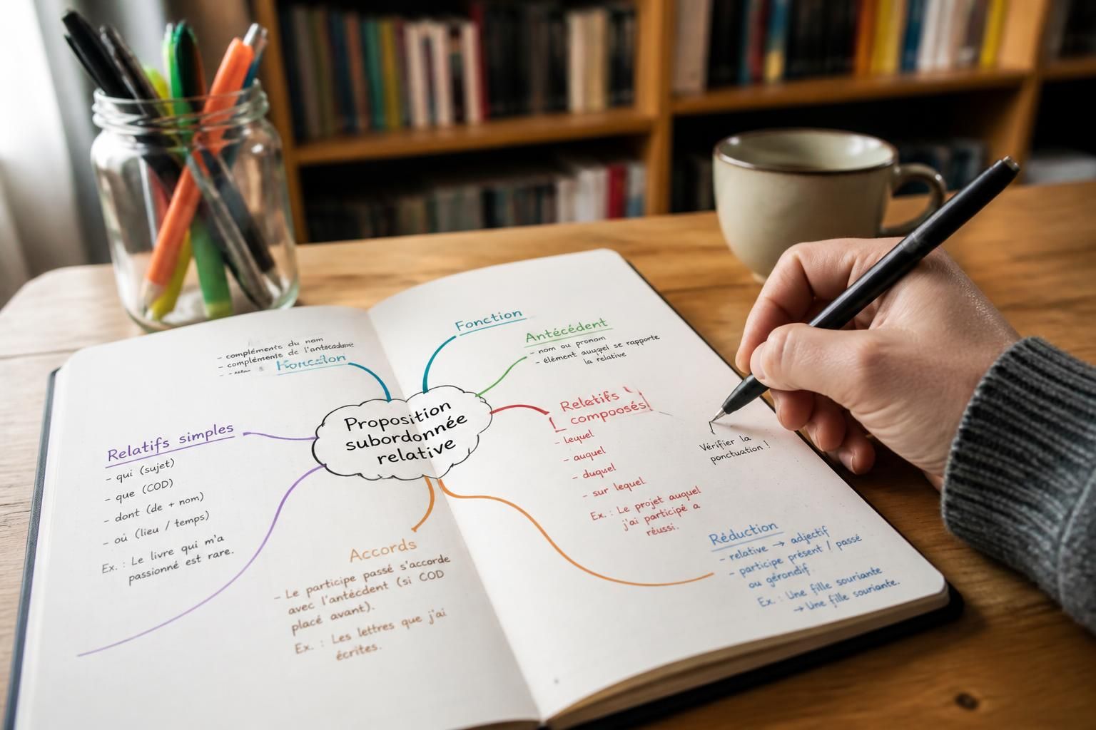 découvrez comment la carte mentale, en intégrant des propositions subordonnées relatives, peut améliorer votre écriture en structurant clairement vos idées.