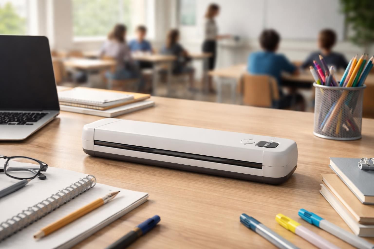 découvrez notre scanner portable compact, idéal pour les professeurs et les élèves, pour numériser facilement tous vos documents en classe ou à la maison.