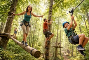 découvrez les bienfaits de l'acrobranche à rennes, une activité ludique qui stimule à la fois le corps et l'esprit, favorisant bien-être, équilibre et confiance en soi.
