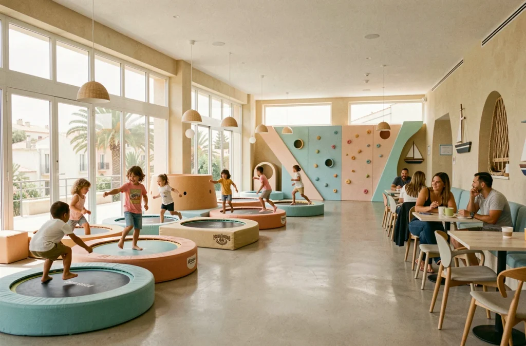 Fun City Cannes, aire de jeux indoor sur la Côte d'Azur avec trampolines et espace parents