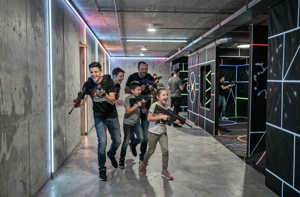 Rush Action Game Aix-en-Provence, loisirs couverts pour familles avec laser game et parcours